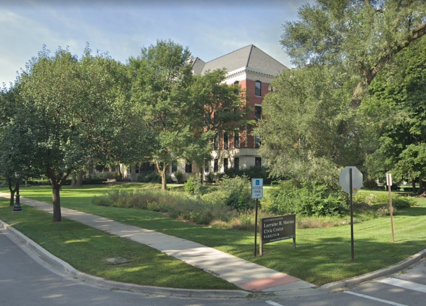 Streetview of Civic Center from the corner of Ridge & Leonard